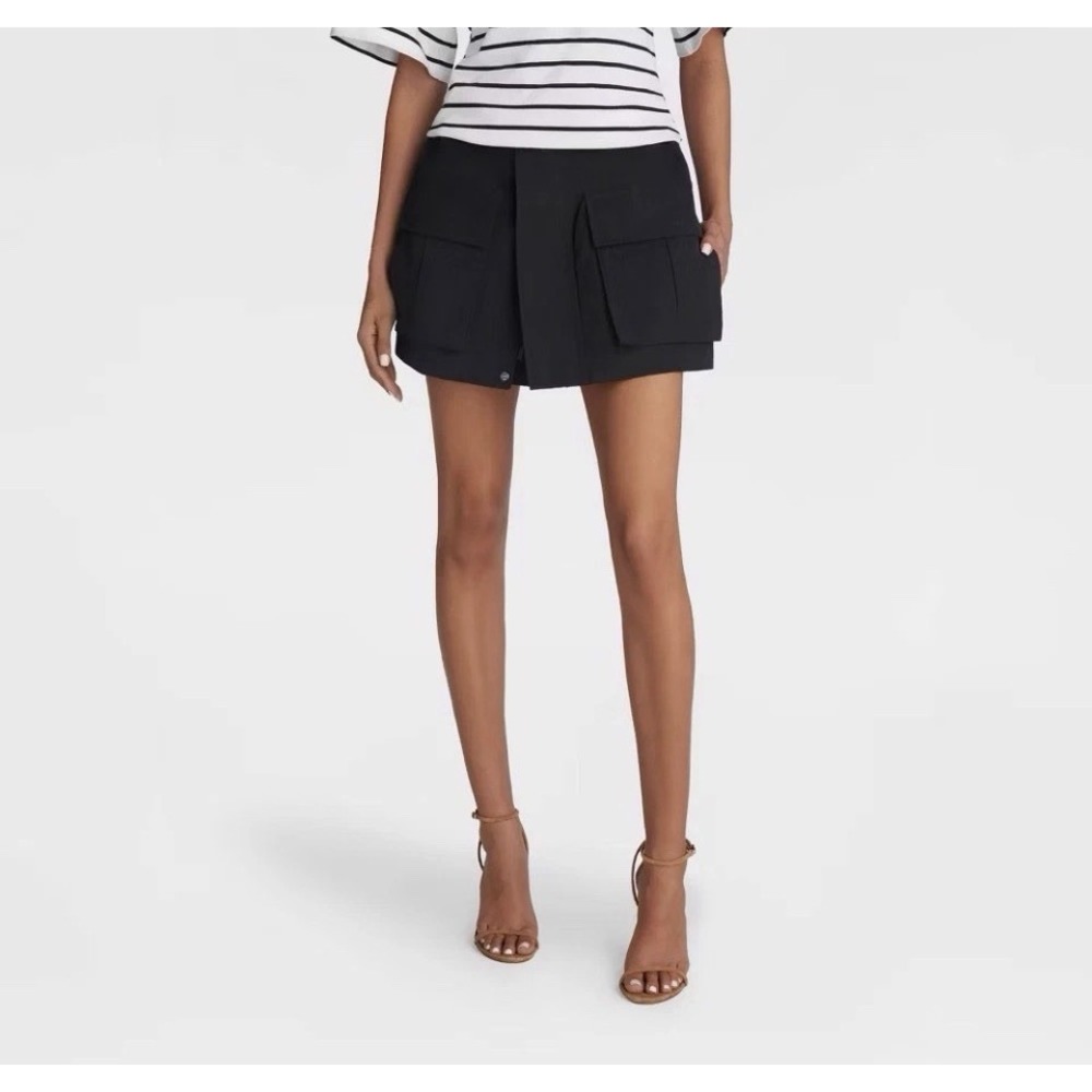 KBB by KAHLANA Women's Size XXL 'The Cargo Skort' - Black Shorts Skorts